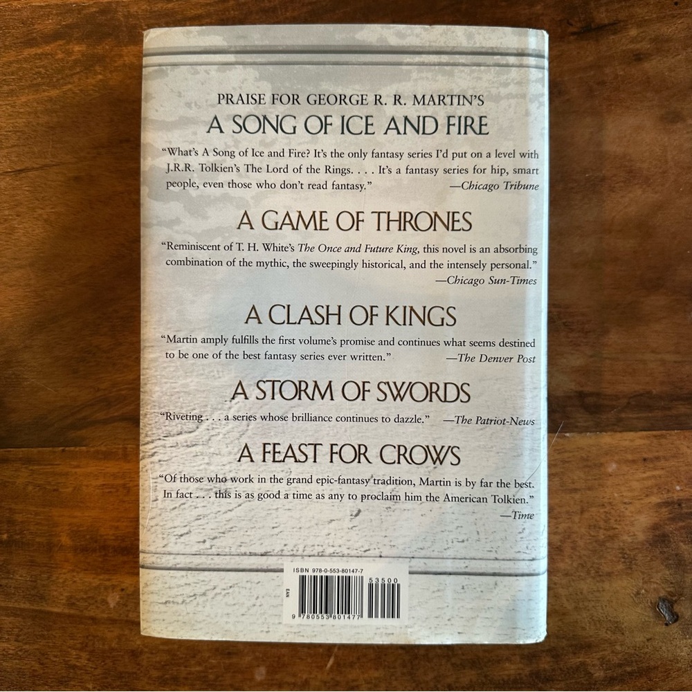 SALE 2/15 A Dance with Dragons, a novel by George R. R. Martin- Hardcover - Picture 2 of 4